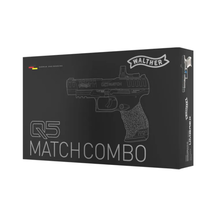 Пневматический пистолет Umarex Walther Q5 Match Combo 5" SET Blowback кал.4,5 мм  
