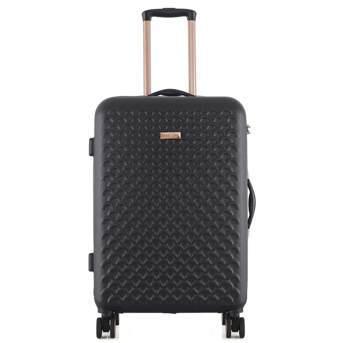 Чемодан Semi Line 24" (M) Black (T5718-2)  