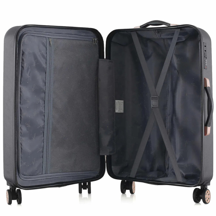 Чемодан Semi Line 24" (M) Black (T5718-2)  