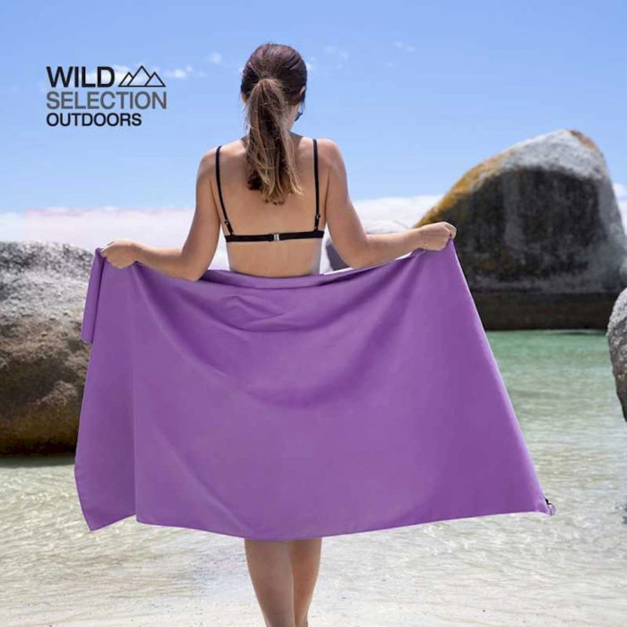 Полотенце антибактериальное быстросохнущее Fitness Naturehike NH20FS009, 160*80, черное  