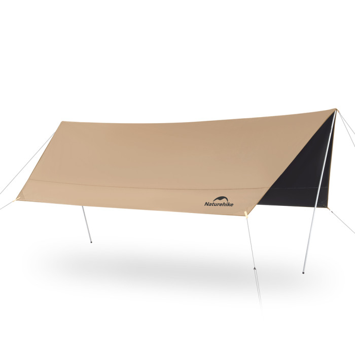 Тент-навес Naturehike CNK2350WS015 Cloud Skies Tarp Lite, 550x465 см, коричневый  