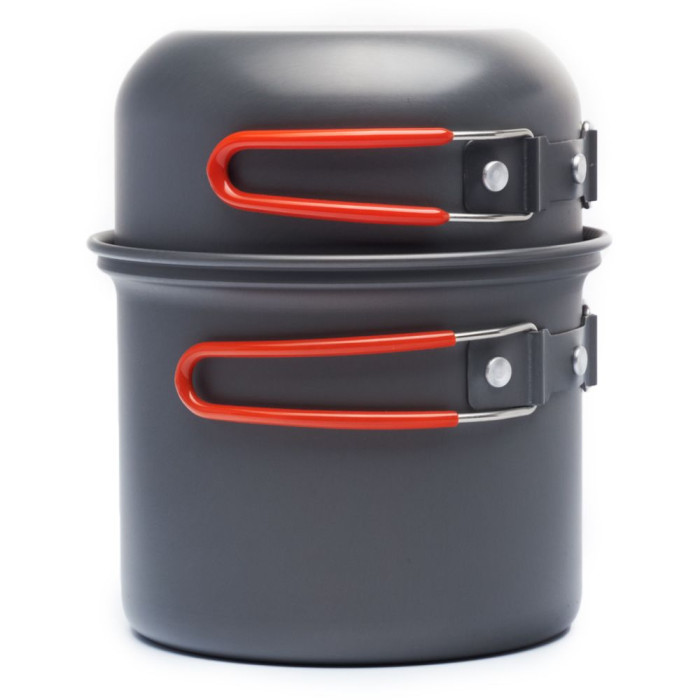 Набор посуды для кемпинга 4 ед. Naturehike NH15T401-G, алюминий  