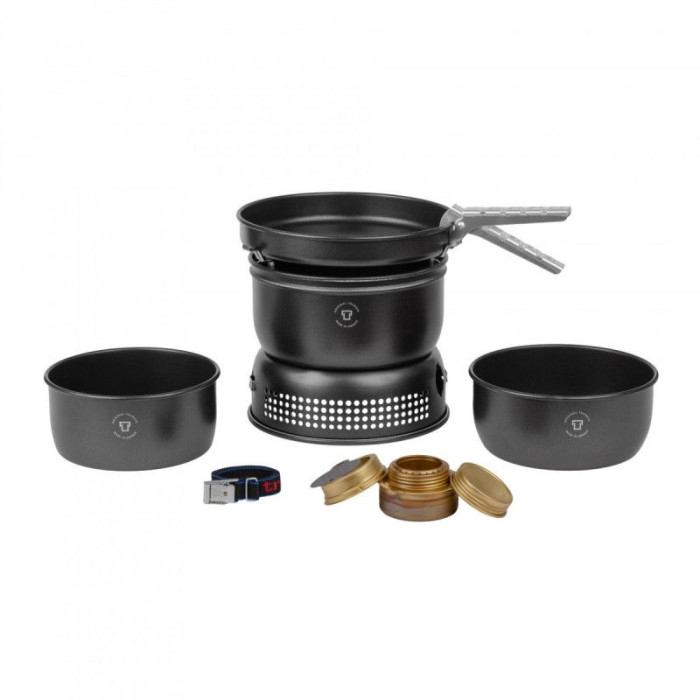 Набор посуды со спиртовой горелкой Trangia Stove 35-5 UL/BL (1.75/1.5 л) Black Non-Stick  