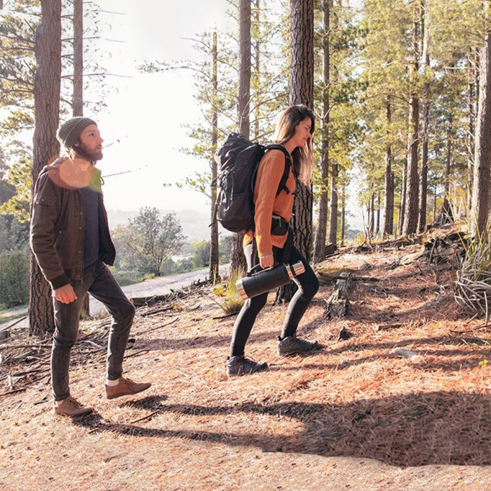 Термос с ручкой Naturehike Q-9H NH19SJ011, 304 сталь, 2.2 л, черный  