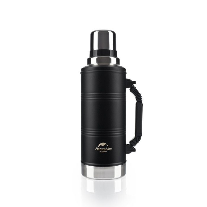 Термос с ручкой Naturehike Q-9H NH19SJ011, 304 сталь, 2.2 л, черный  