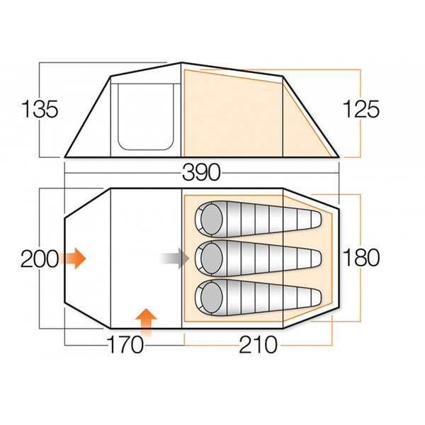 Палатка Vango Ark 300+ Herbal  