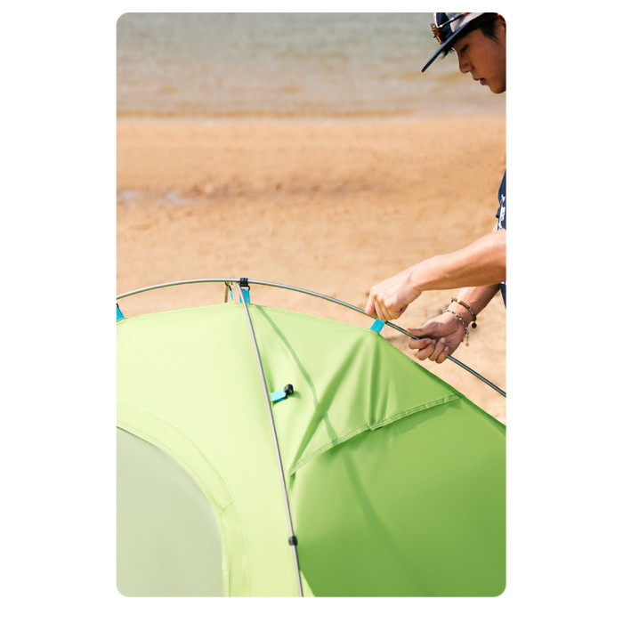 Палатка двухместная Naturehike CNK2450WS030, зеленая  