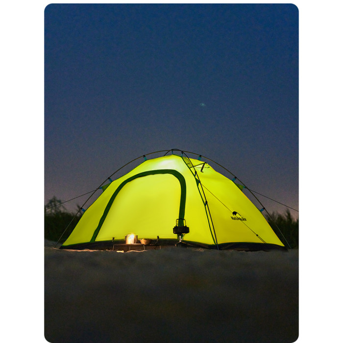 Палатка двухместная Naturehike CNK2450WS030, зеленая  
