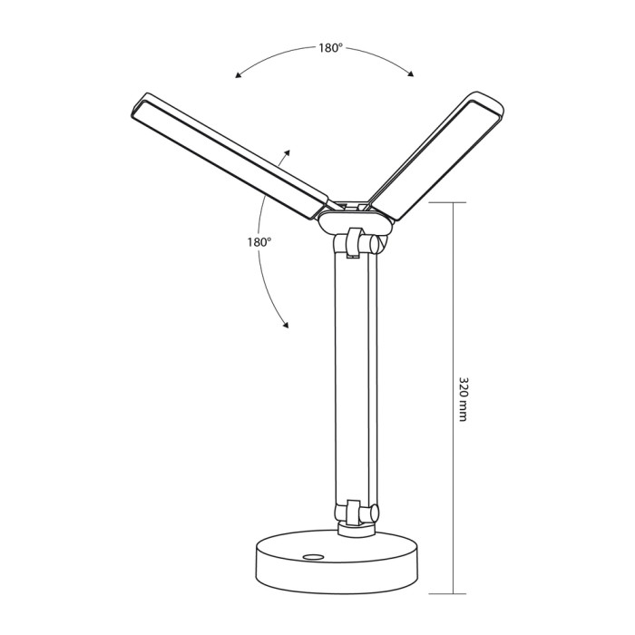 LED лампа настольная с аккумулятором TITANUM TLTF-015W 10W 3000-6000K  