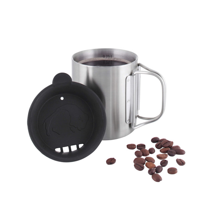 Термокружка с крышкой Tatonka Thermo 250, Silver/Black (TAT 4080.000)  
