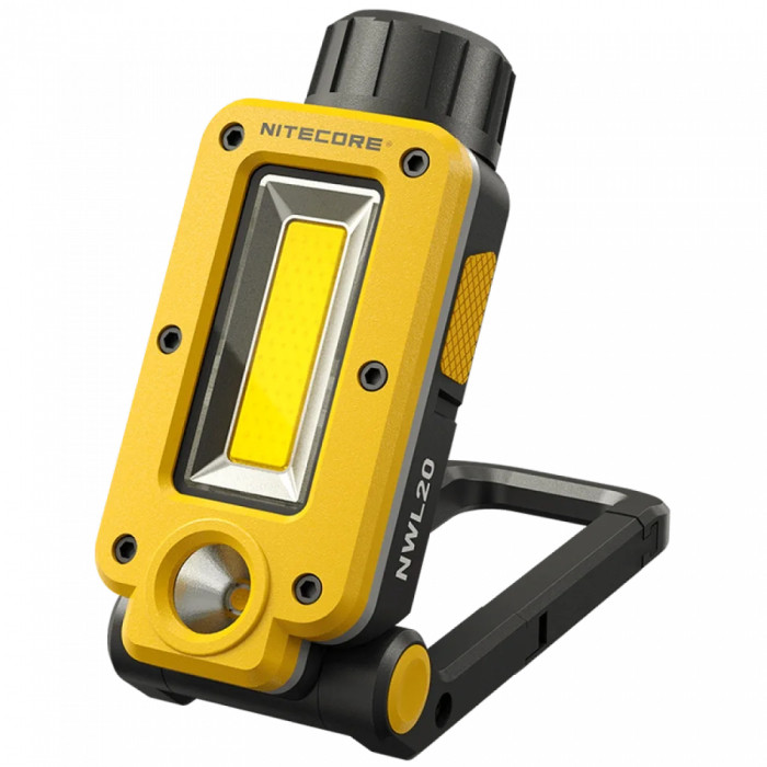 Фонарь универсальный с магнитным креплением Nitecore NWL20 (600 люмен, 7 режимов, 1x21700)  