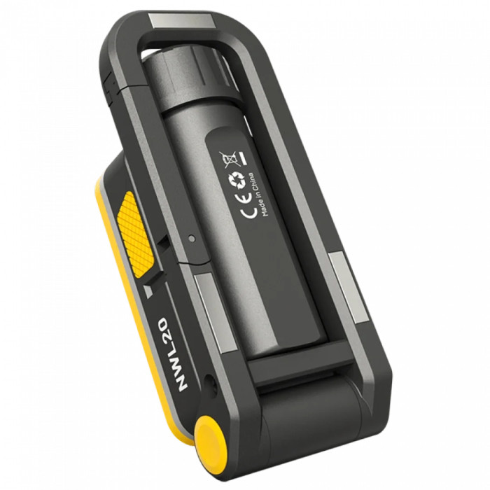 Фонарь универсальный с магнитным креплением Nitecore NWL20 (600 люмен, 7 режимов, 1x21700)  