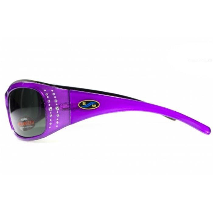 Очки BluWater Biscayene Purple Polarized (gray) черные  