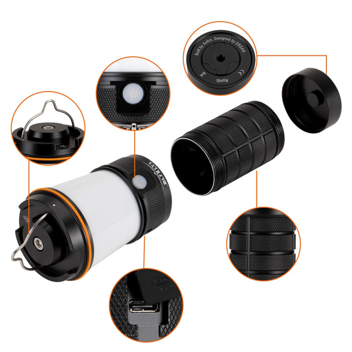 Кемпинговый фонарь Sofirn BLF LT1 8*LH351D 600 лм 4*18650  