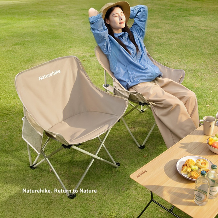 Кресло туристическое складное Naturehike Stellaluna T01 CNH23JU13002, L, хаки  