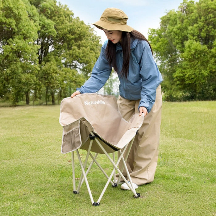 Кресло туристическое складное Naturehike Stellaluna T01 CNH23JU13002, L, хаки  