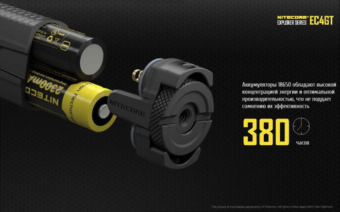 Карманный фонарь Nitecore EC4GT, 1000 люмен  