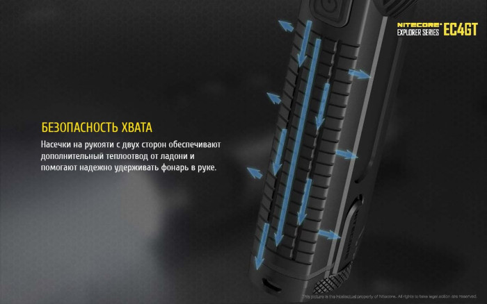 Карманный фонарь Nitecore EC4GT, 1000 люмен  