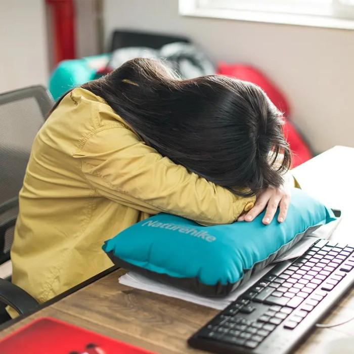 Самонадувающаяся подушка Naturehike Sponge automatic Inflatable Pillow (NH17A001-L), оранжевый  