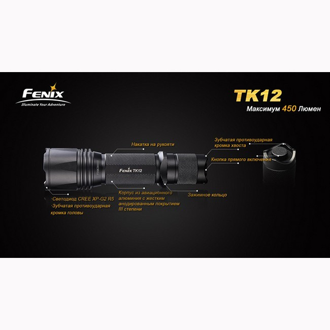 Фонарь Fenix TK12 Cree XP-G2 (R5)  