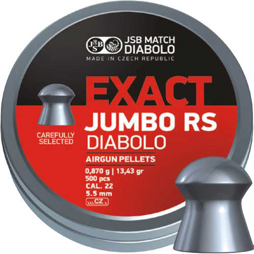 Пули пневматические JSB Diablo Exact Jumbo RS 5,52 мм 0,870 г 500 шт/уп (546207-500) 