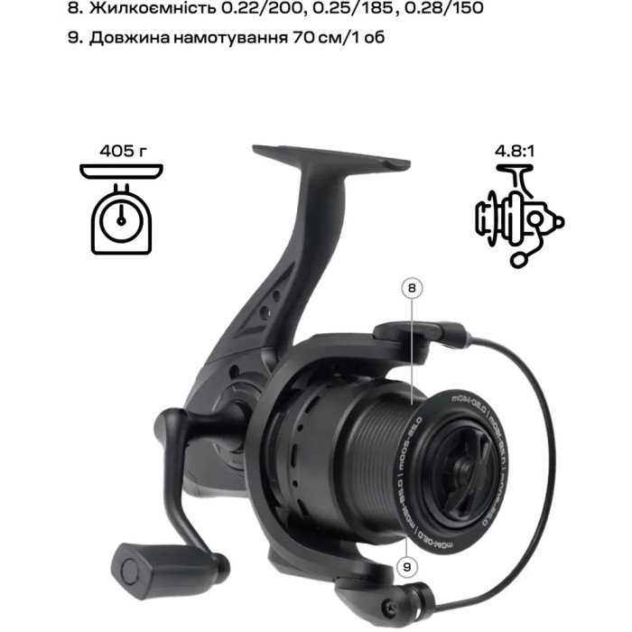 Катушка Brain Champ Feeder 4000 3+1BB 4.8:1  