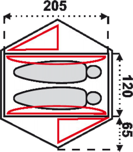Палатка Fjord Nansen Tordis II.2 Ptb  