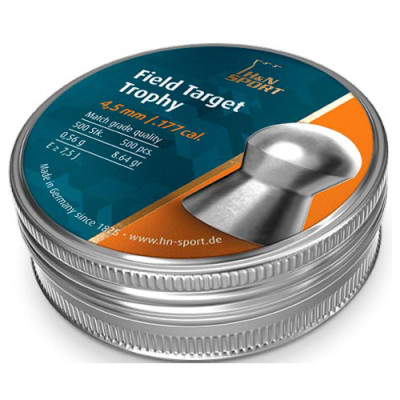 Пули пневматические H&amp;N Diabolo Field &amp; Target Trophy 500 шт/уп 0,56 гр 4,5 мм (92104500005)