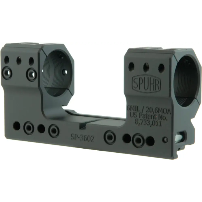Моноблок Spuhr SP-3602, Ø30, H38mm/1.5", 6 MIL/20.6 MOA. Сплав. Picatinny  