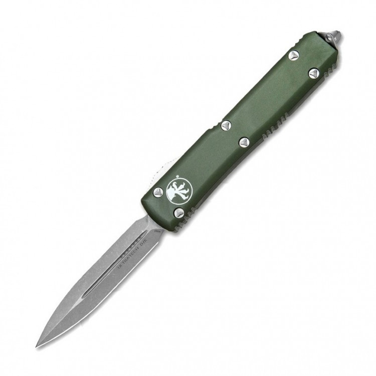 Нож Microtech Ultratech Double Edge Stonewash od green (122-10OD) 