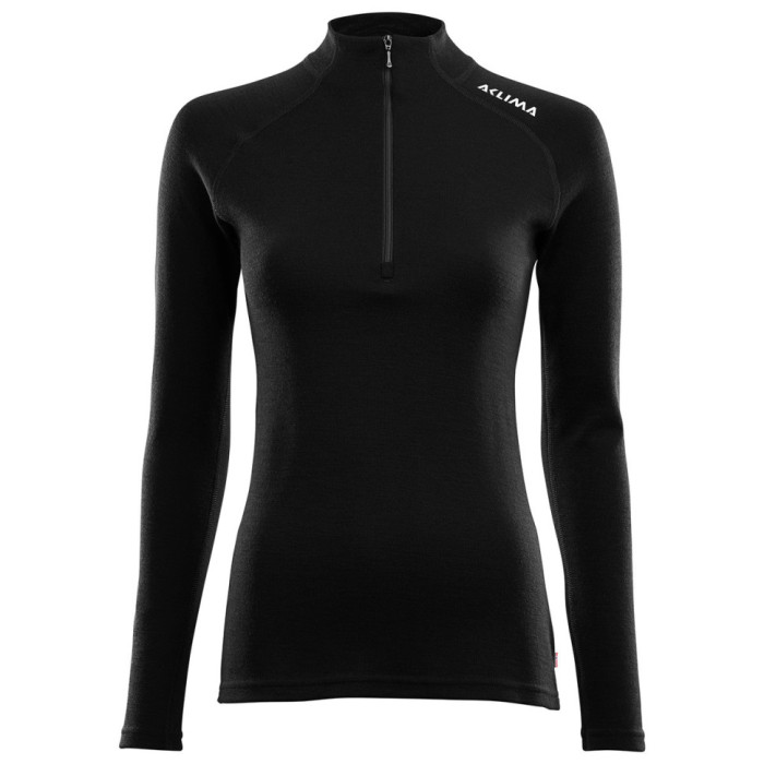 Термокофта женская Aclima WarmWool 200 Mock Neck Women Jet Black S  