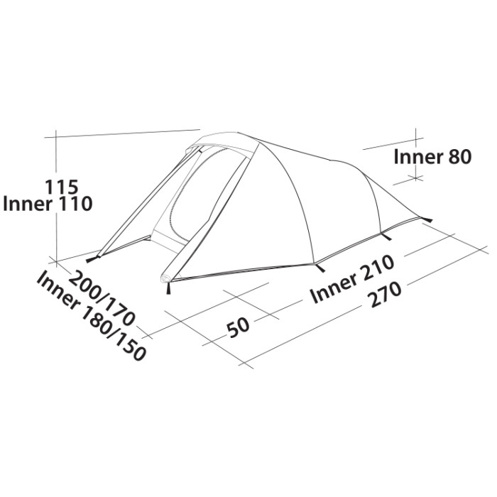Палатка Easy Camp Energy 300 Gold Red  