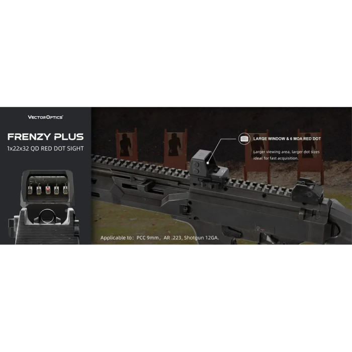 Прицел коллиматорный Vector Optics Frenzy Plus 1x22x32 QD  