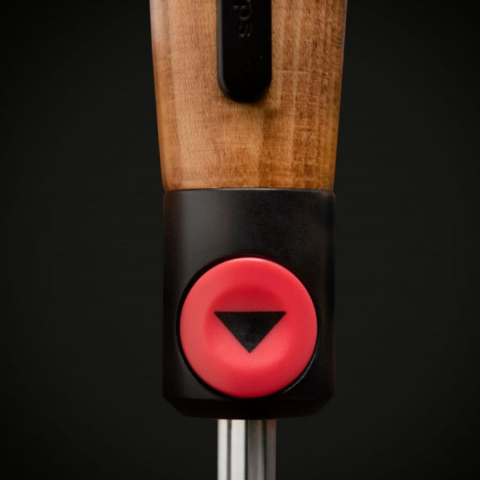 Зонт Knirps S.570 Crook Handle Black Полуавто/Складной/8спиц /D102x42см  