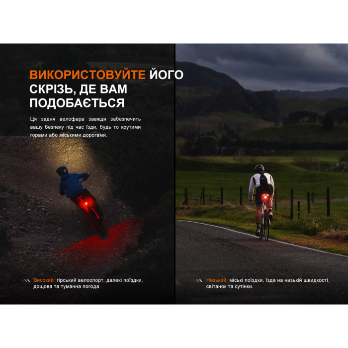 Велофара задняя Fenix ​​BC06R  