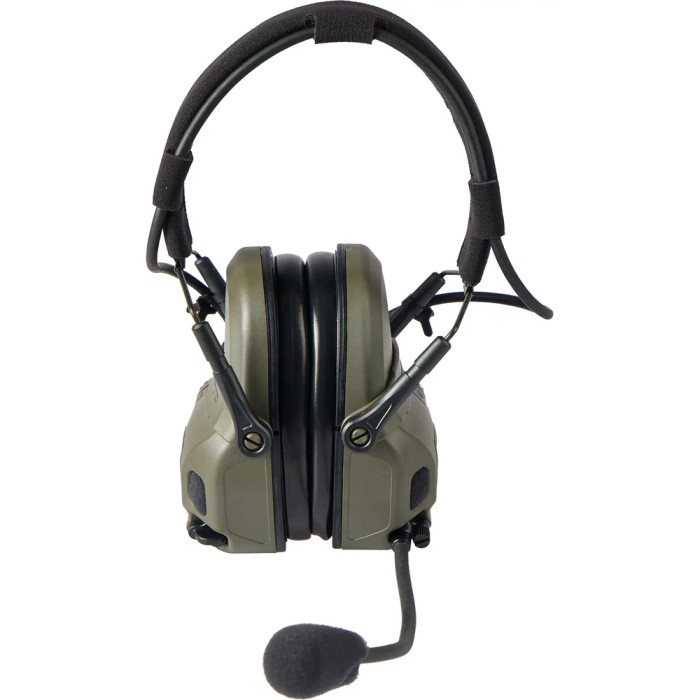 Активные наушники Ops-Core AMP Communication Headset-Connectorized. Верхний держатель. Ranger Green  