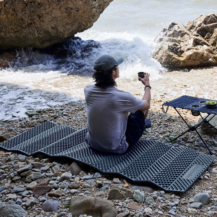 Коврик складной IXPE Naturehike CNK2300DZ017, алюминиевая пленка, 200x65х2 см, темно-голубой  