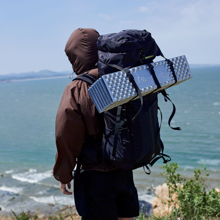 Коврик складной IXPE Naturehike CNK2300DZ017, алюминиевая пленка, 200x65х2 см, темно-голубой  