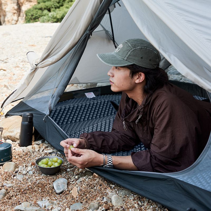 Коврик складной IXPE Naturehike CNK2300DZ017, алюминиевая пленка, 200x65х2 см, темно-голубой  