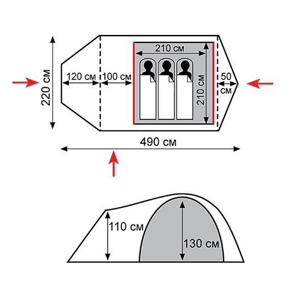 Палатка Tramp Cave v2 TRT-021  