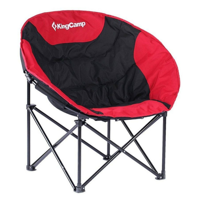 Шезлонг KingCamp Moon Leisure Chair (KC3816), Black-Red  