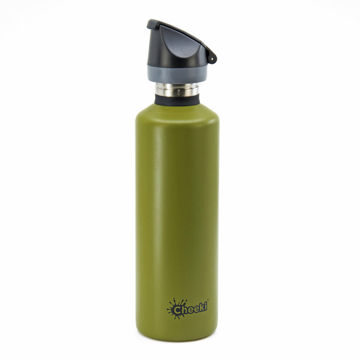 Спортивная бутылка для воды Cheeki Single Wall 750 мл Active Bottle (Khaki)  