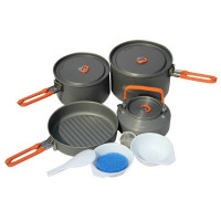 Набор посуды для 4-5 персон Fire-Maple Feast 4 (оранжевые ручки)