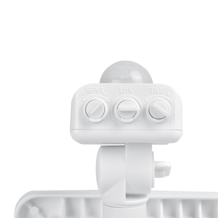 Прожектор VIDEX 50W 5000K с датчиком движения и освещения 220V White (VL-F2e-505W-S)  