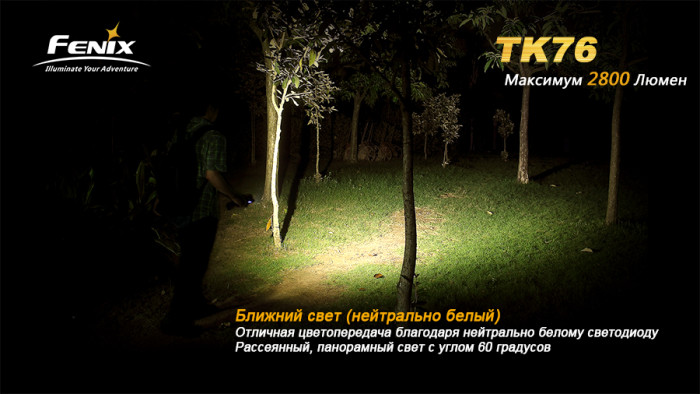 Фонарь Fenix TK76 2xXM-L2 (U2), 1xXM-L2 (T6) (витринный образец)  