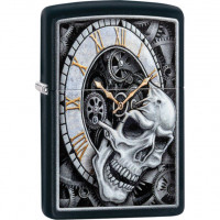 Зажигалка Zippo 218 Skull Clock Design черная (29854)