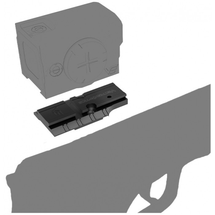 Адаптер Vector Optics на CZ Shadow 2 OR для коллиматоров с VOD footprint (SCRD-63 series)  
