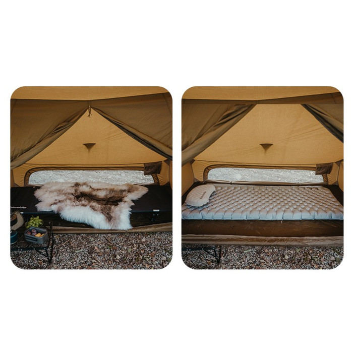 Палатка одноместная с тентом Naturehike CNK2450WS026, коричневая  