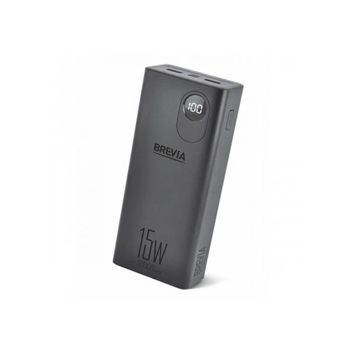 Повербанк (Power Bank) Brevia 30000mAh 15.5W Li-Pol, LCD  