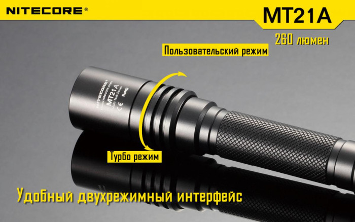 Карманный фонарь Nitecore MT21A, 260 люмен  